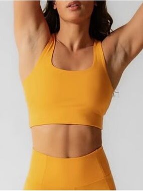 Girlfriend Collective Paloma Sports Bra Golden Glow XS